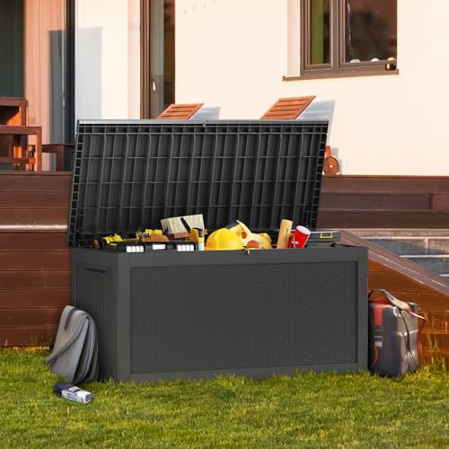 320 Gallon Lockable Resin Deck Box