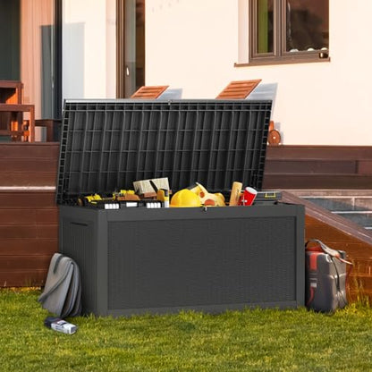 320 Gallon Lockable Resin Deck Box