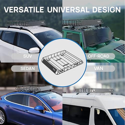 46"x 36"x 6" Universal Rooftop Cargo Carrier Basket