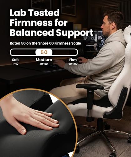 Elevate Series by Everlasting Comfort Doctor Recommended Memory Foam Seat Cushion for Office Chairs & Car