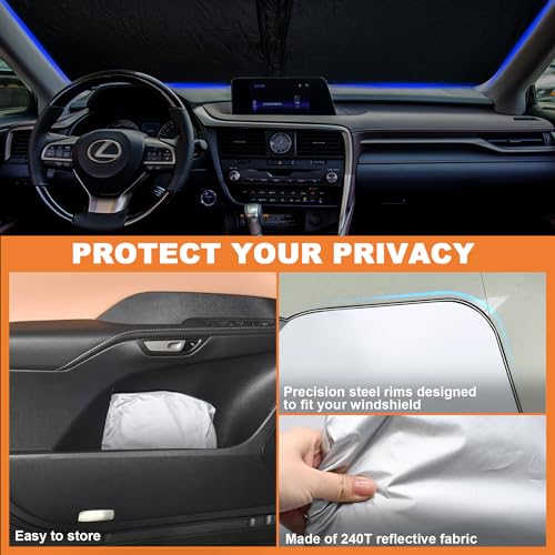Foldable Front Windshield Sunshade fit for Lexus RX 350 450h 2016