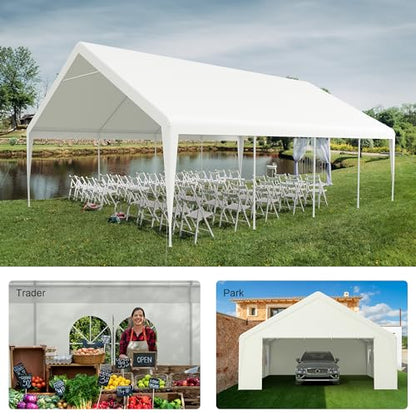 Carport 20' x 26’ Heavy Duty Portable Garage All
