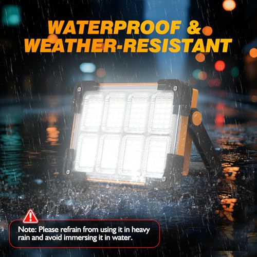 120W Solar Rechargeable 144 LED Work Light
