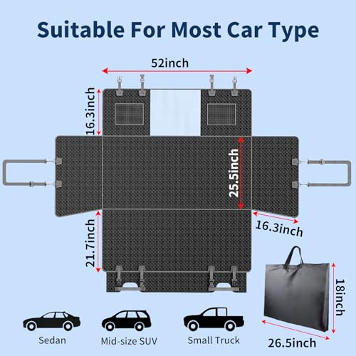 Tough Dog Car Seat Cover for Back Seat with Seatback Top Protection