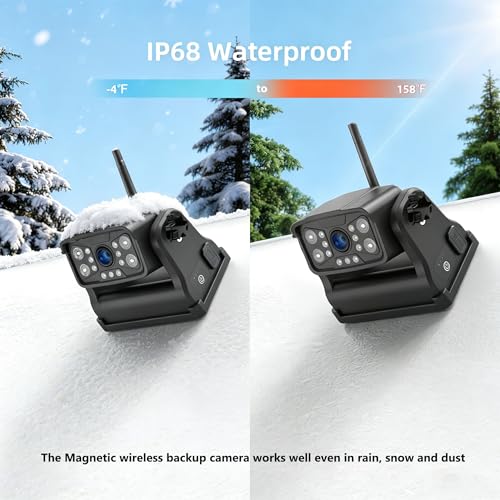 Magnetic Wireless RV Backup Camera System (2 Count)