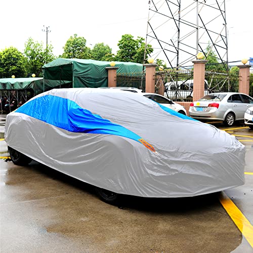 Waterproof Car Cover All Weather Snowproof UV Protection Windproof Outdoor Full car Cover