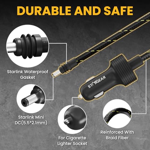 Starlink Mini Cable 12V Power Cable 3M 10FT