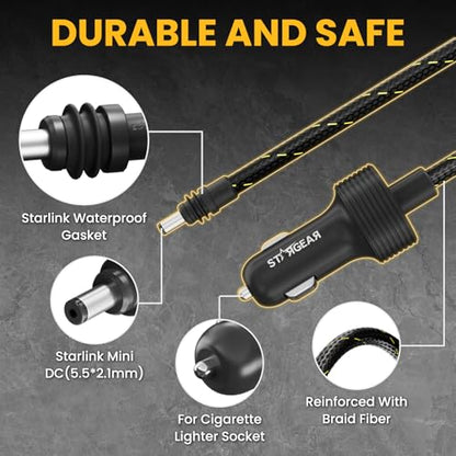 Starlink Mini Cable 12V Power Cable 3M 10FT