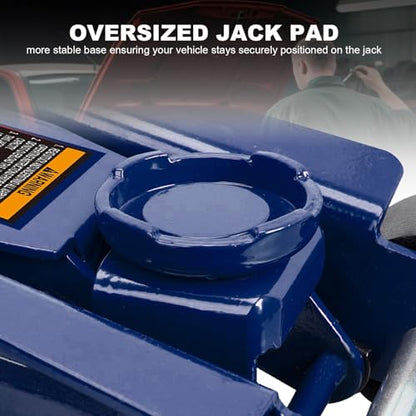 2.5 Ton (5,000 lb) Low Profile Hydraulic Trolly Jack, Blue, AT825051UR