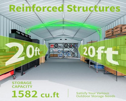 20 x 13 FT Outdoor Storage Shed