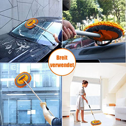 62" Car Wash Brush Mop Kit with Long Handle (2 Count)
