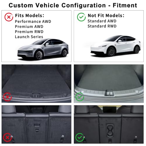 Tesla Model Y Juniper Trunk Mats Set 2026 2025（Only Fit Standard）