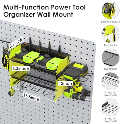 Modular Power Tool Organizer Wall Mount Charging Station