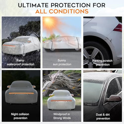 Heavy Duty SUV Car Cover Waterproof All Weather for Automobiles