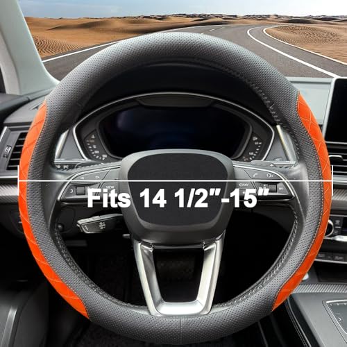 Nappa Leather Steering Wheel Cover