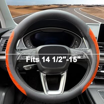 Nappa Leather Steering Wheel Cover