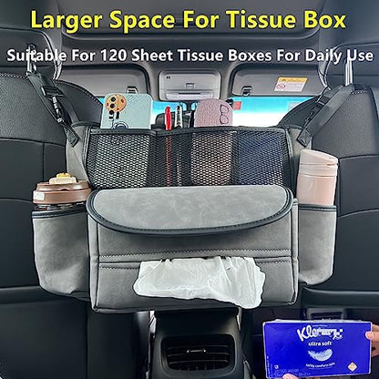 Car Suede Seat Organizer High