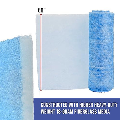 Elite Paint Spray Booth Exhaust Filter Roll 60" x 100'