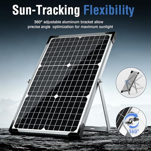 30W 12V Solar Panel Battery Charger Trickle Maintainer Kit