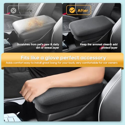 2025 2026 Kia Sportage Silicone Armrest Cover with Armrest Hidden Organizer
