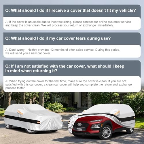 10 Layers SUV Car Cover Custom Fit for Hyundai Kona