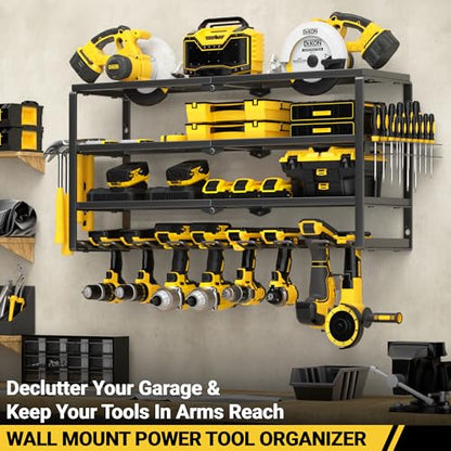4 Layer Power Tool Organizer Wall Mount