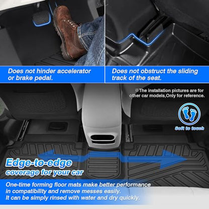 Floor Mats Fit for Ford Ranger 2024 2025 2026 SuperCrew Cab