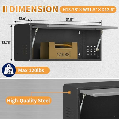 Metal Garage Wall Cabinet with Up
