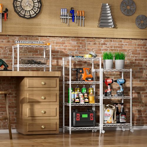 Small Wire 2 Shelves Pantry Metal Shelf Floor Organizer Under Desk