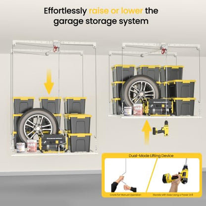 Overhead Garage Storage Rack for 10