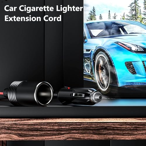 12 24V 13FT 16AWG Heavy Duty Car Cigarette Lighter Extension Cord