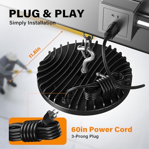 200W UFO High Bay Led Shop Lights (6 Count)