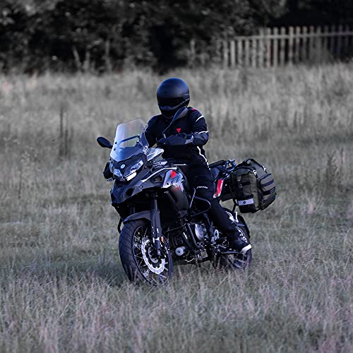 Motorcycle Saddlebag Waterproof Motor Luggage Pack Quick Release Motorbike Side Bag 20L Fits Most Adventure and Sports Bike Motorcycle Racks