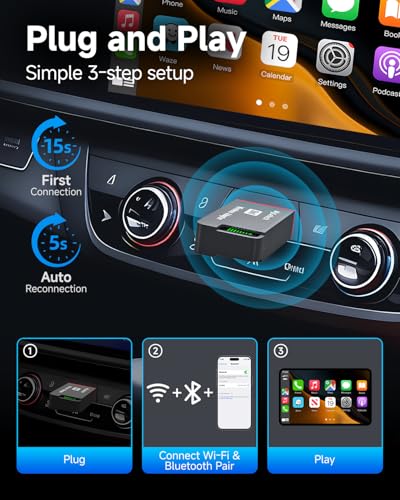 Wireless CarPlay Adapter for iPhone & Android