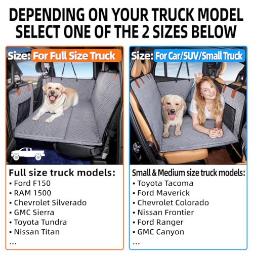 Hard Bottom Dog Car Seat Cover for Full
