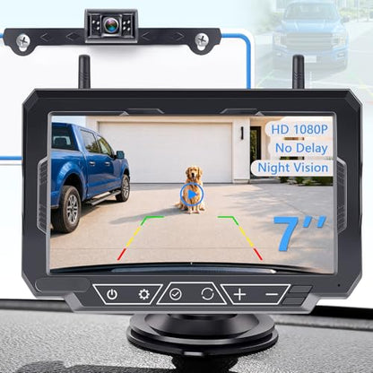 1080P HD 7 Inch Wireless Backup Camera