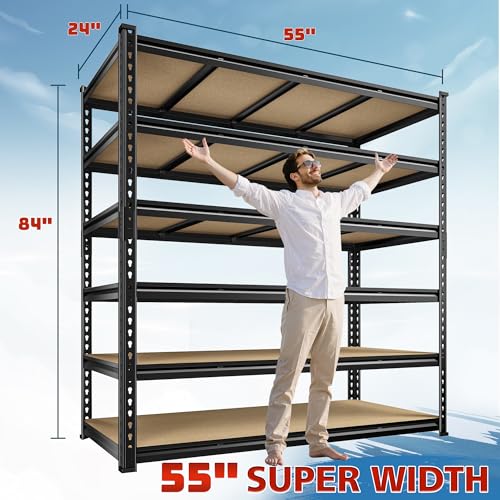 55" W Garage Shelving