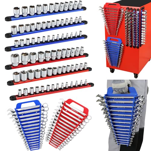 8 Piece Magnetic Socket and Wrench Organizer Set (8 Count)