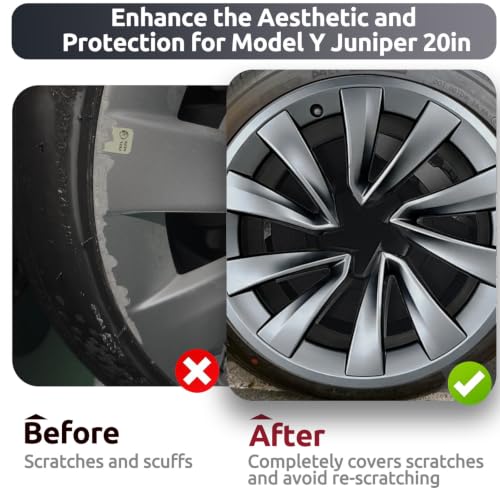 Rim Protector for Tesla 2025 2026 Model Y Juniper 20 Inch Helix Wheel Cover All