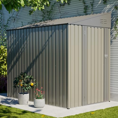 4x7 FT Outdoor Storage Shed Lean to Shed