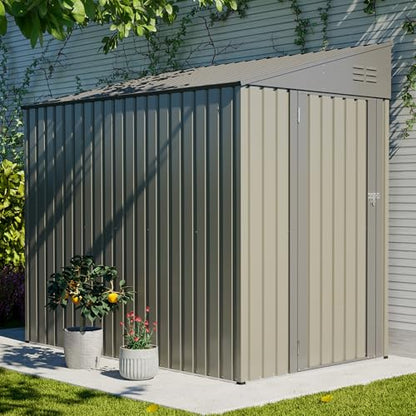 4x7 FT Outdoor Storage Shed Lean to Shed