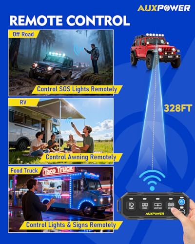 4 Gang Wireless Switch Panel S4W Portable Remote Panel 4 Modes