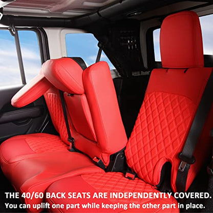 Wrangler JL Seat Covers Custom Fit for Jeep Wrangler (4 Count)