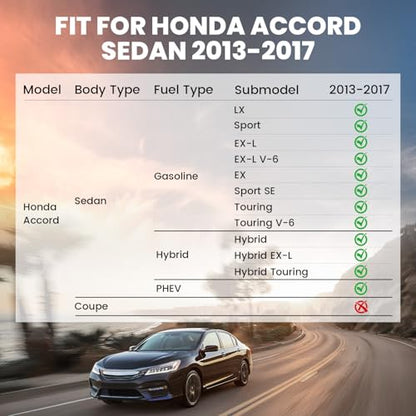 Floor Mats for Honda Accord 2017 2016 2015 2014 2013 [𝐒𝐞𝐝𝐚𝐧]