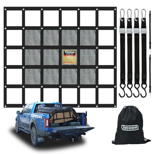 Heavy Duty Cargo Net for Pickup Truck Bed