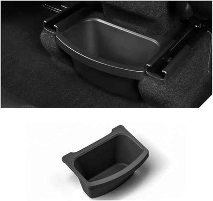 Compatble for Tesla Model Y Juniper 2025 2026 Rear Seat Storage Box Organizer Center Console Bins Backseat Trash Can Garbage Bag 1PC(Rear Seat Storage B)