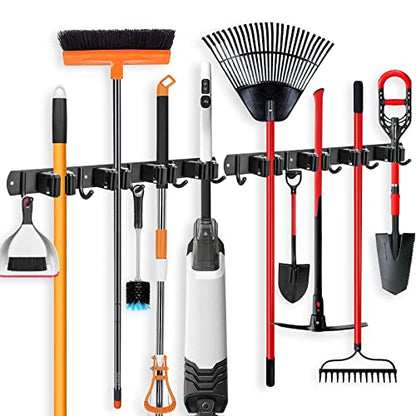 2 Pack Broom Holder Wall Mount (2 Count)