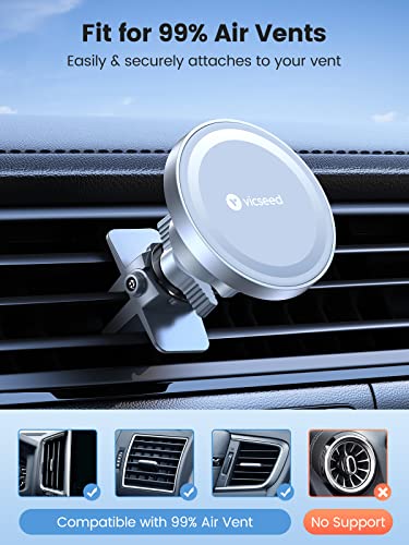 for MagSafe Car Mount [Upgraded Strongest Magnet Power] Magnetic Phone Holder for Car Vent 360 Adjustable Magnetic Car Phone Holder Mount for iPhone 16 Pro Max 15 14 13 12 Plus Mini
