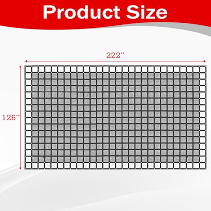 126" x 222" Truck Bed Cargo Net with 1500LBS Capacity