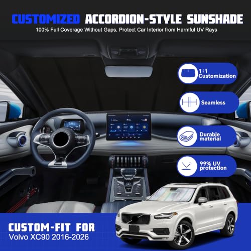 Windshield Sun Shade for Volvo XC90 2016